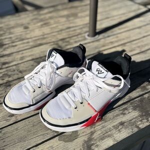 Jordan White,Black and Red Sneakers Classic Design
